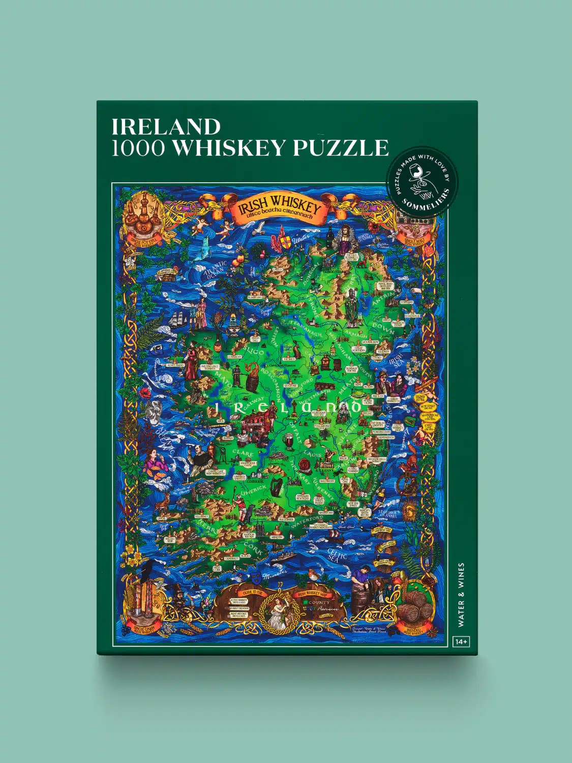 Omslagsbild för “Whiskey Puzzle Ireland 1000 bitar”