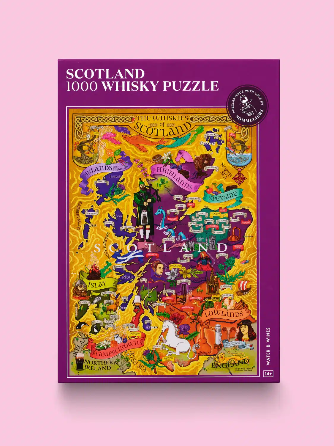Omslagsbild för “Whiskey Puzzle Scotland 1000 bitar”