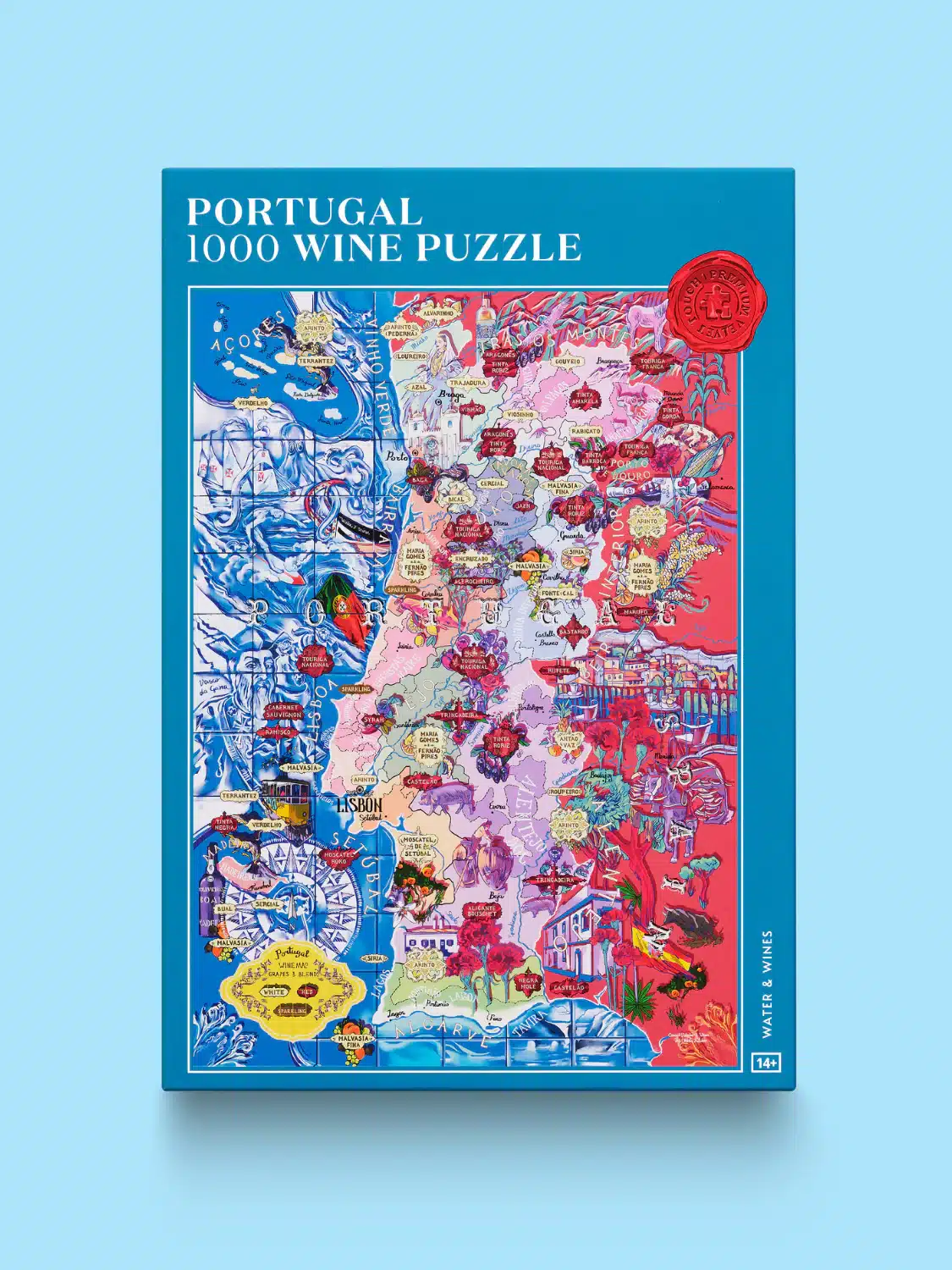 Omslagsbild för “Wine Puzzle Portugal 1000 bitar”