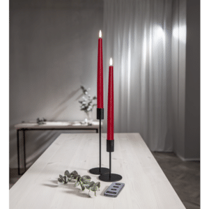 Antikljus LED röd 2-pack m fjärrkontroll 2