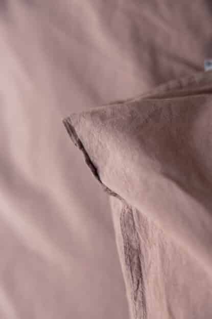 Påslakanset Crinkle Rose taupe