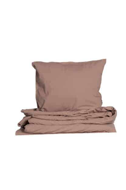Påslakanset Crinkle Rose taupe