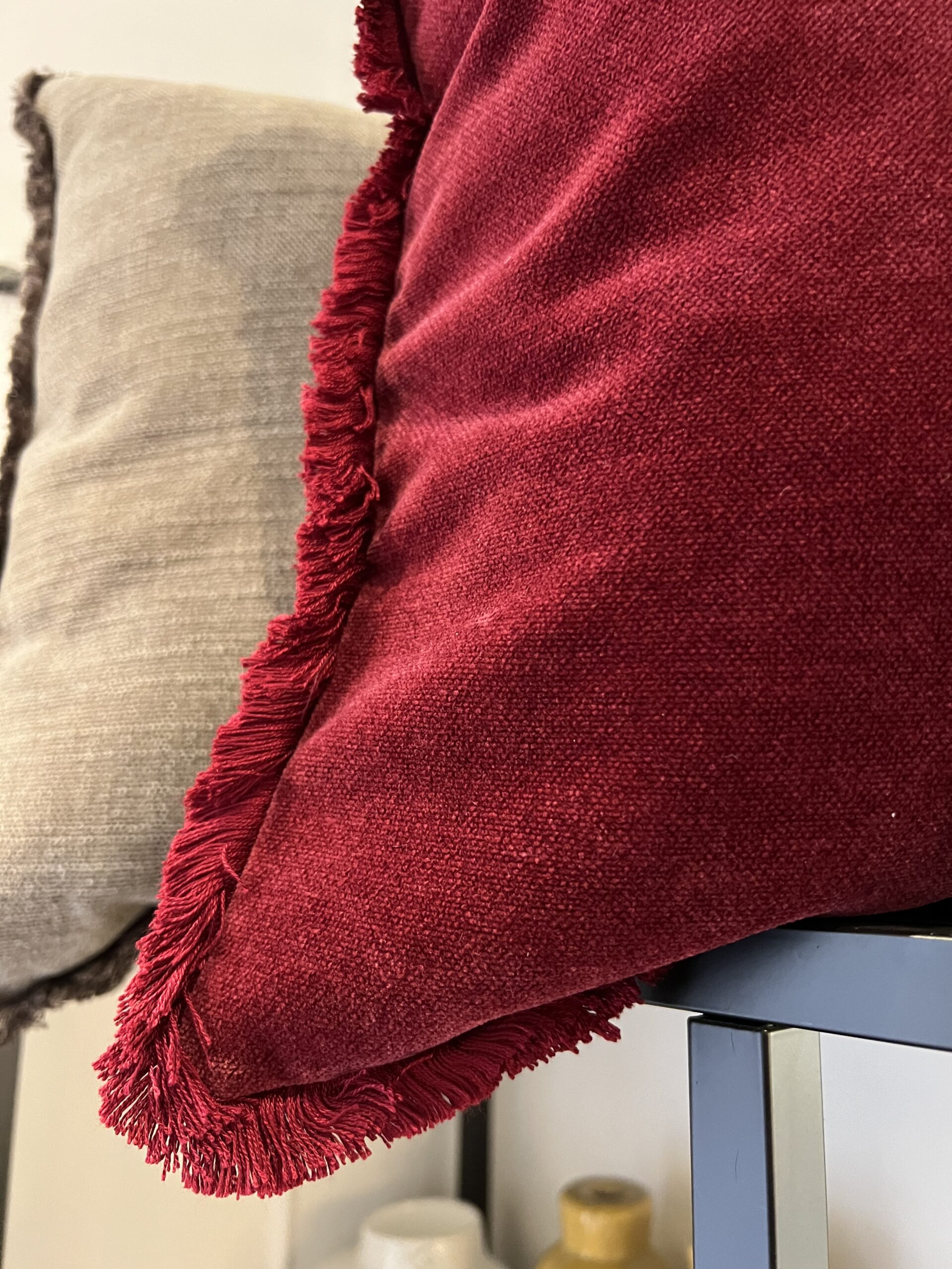 Kuddfodral Natalie röd 2