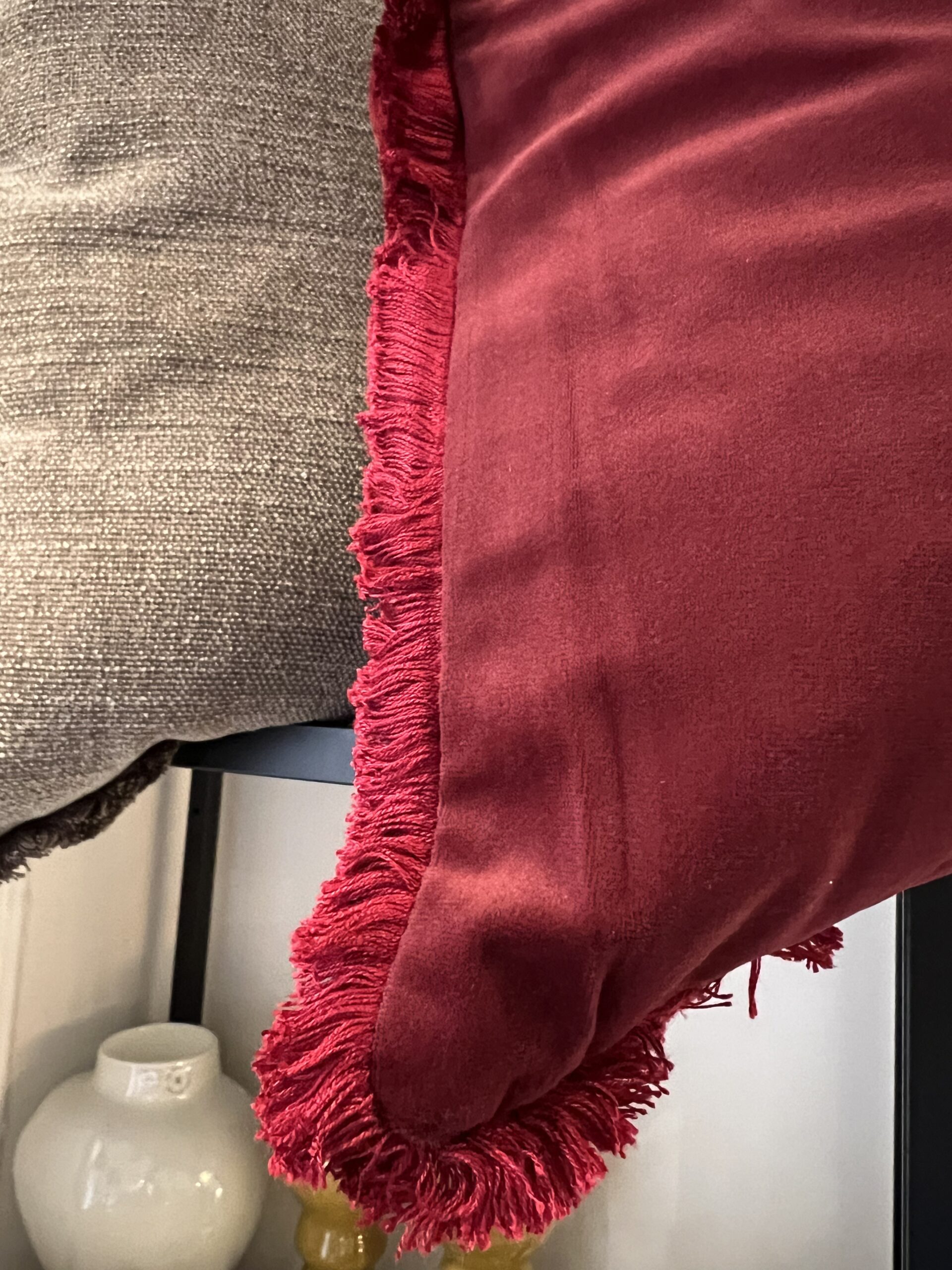 Kuddfodral Natalie röd 2