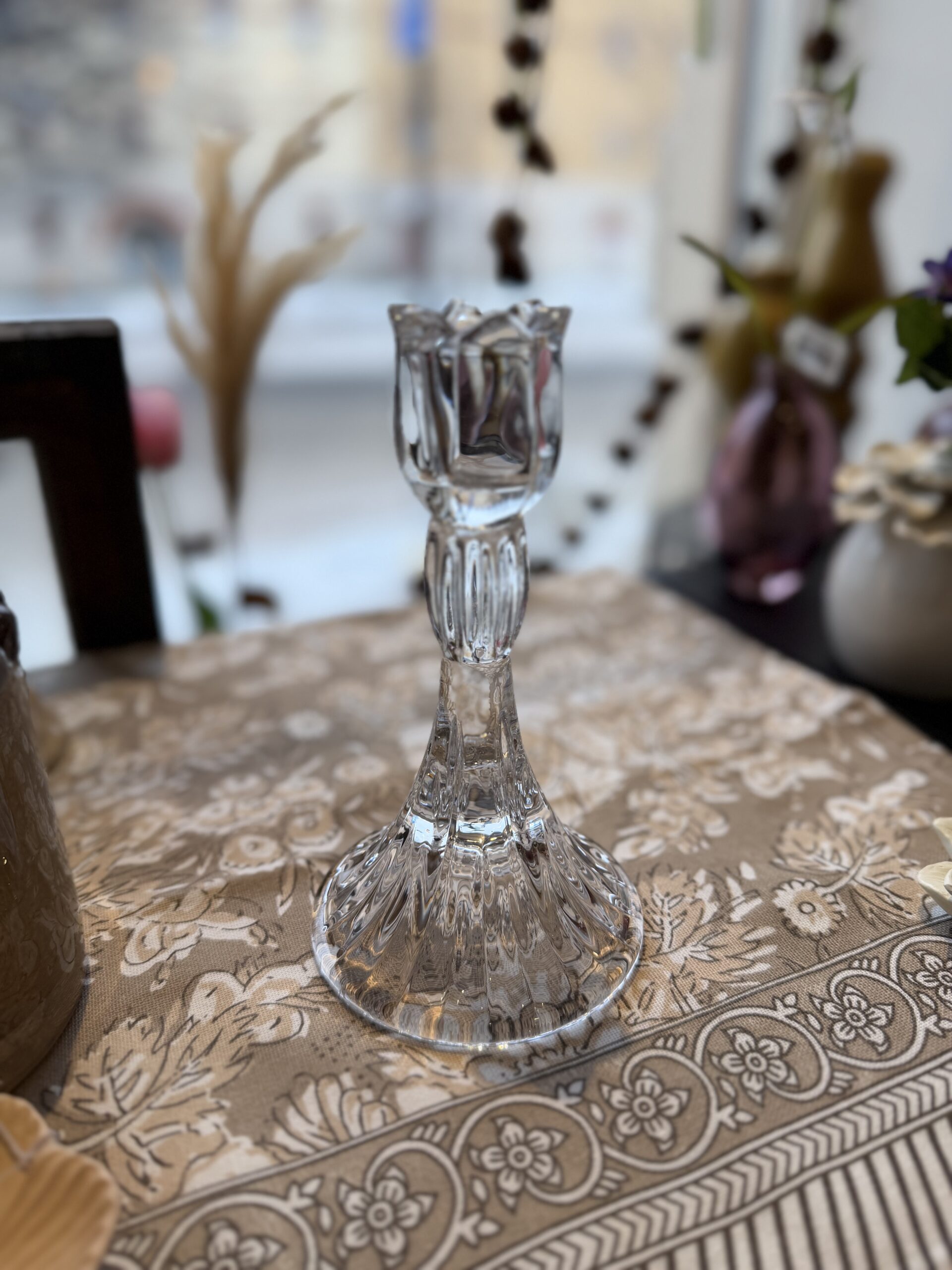 Ljusstake Tulpan glas 16 cm - Bild 3