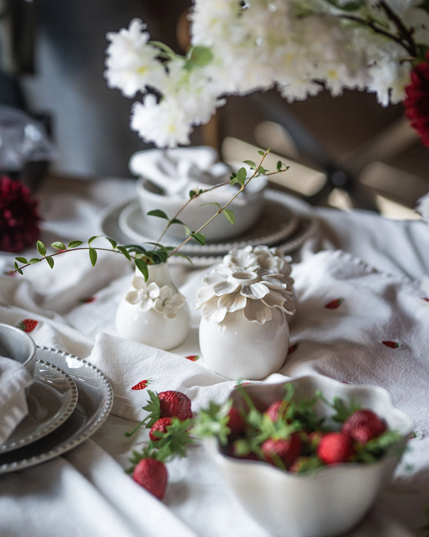 Vas Ceres blad vit - Bild 4