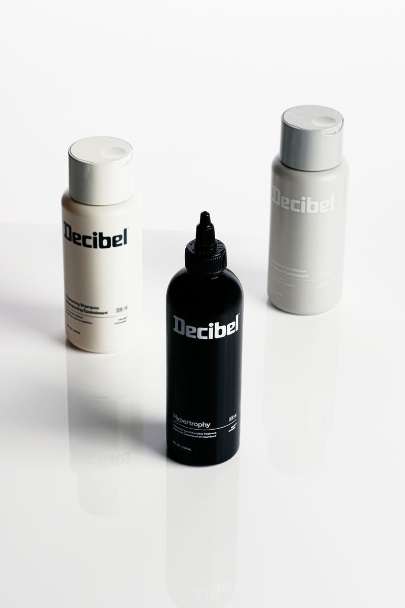 Omslagsbild för “Decibel Bundle Thickening Shampoo, balsam & treatment”