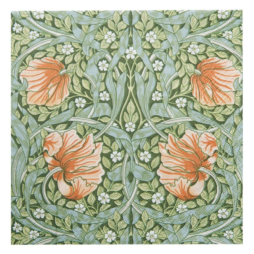 Omslagsbild för “Servett William Morris Pimpernel Peach”